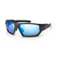 Bloc Twenty Five sunglasses in matte Black with Blue Mirror Cat 3 lens